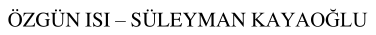 Özgün Isı – Süleyman Kayaoğlu logosu